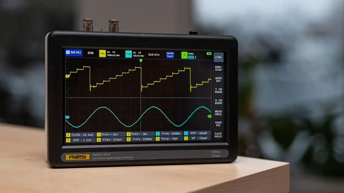 Fnirsi-1013D - portables Oszilloskop für Maker und Hobbyelektroniker