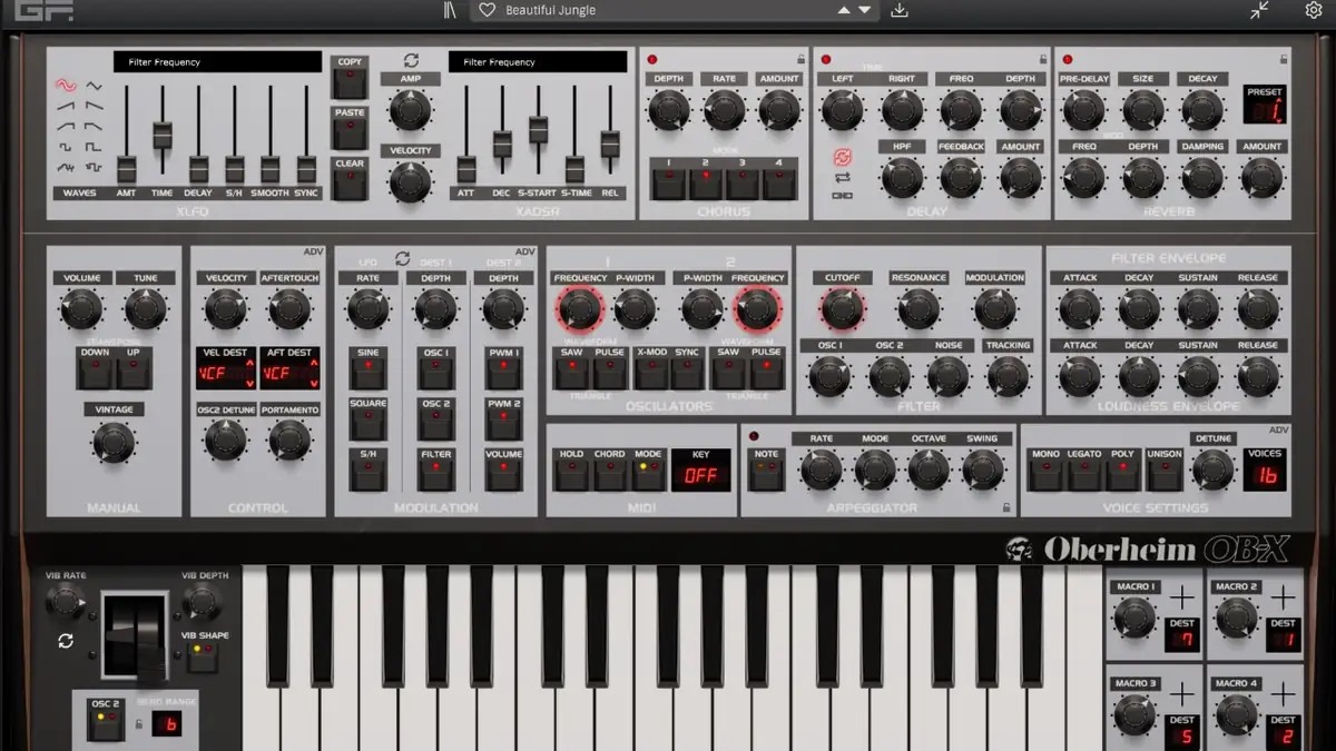 GForce Software Oberheim OB-X