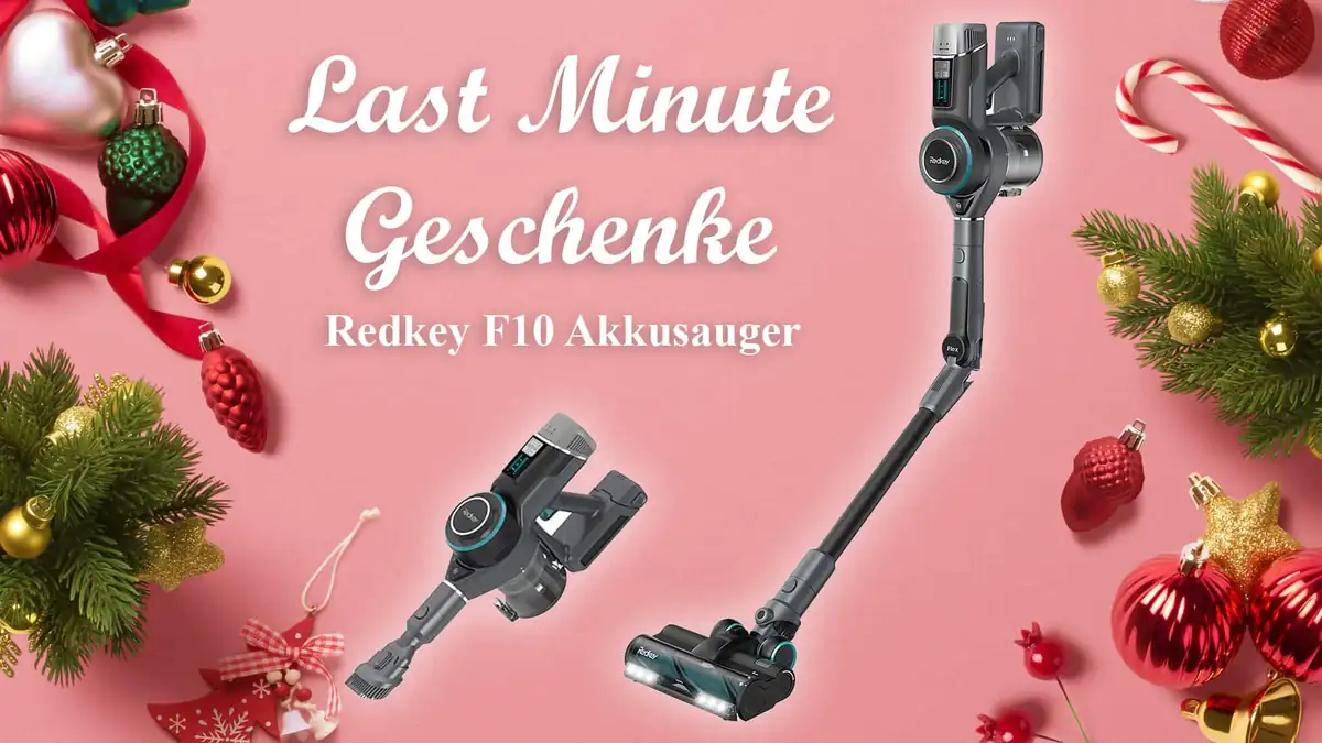 Last Minute Weihnachtsgeschenke: Redkey F10 Akkustaubsauger