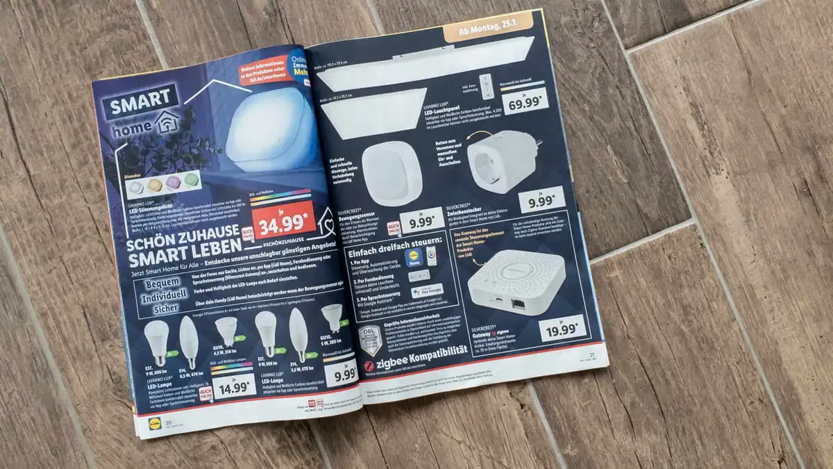 Neue ZigBee-Smarthome-Komponenten ab morgen bei Lidl